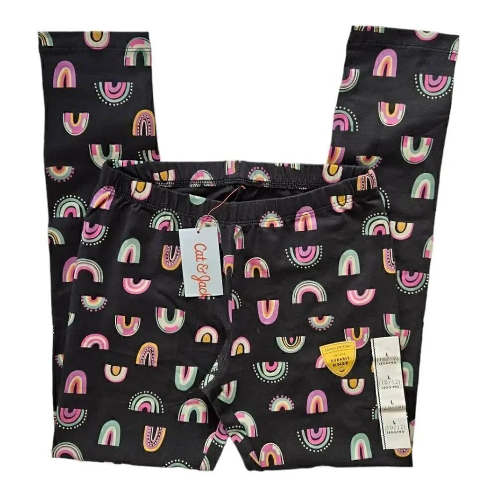 Cat & Jack Rainbow Leggings Multicolored Various